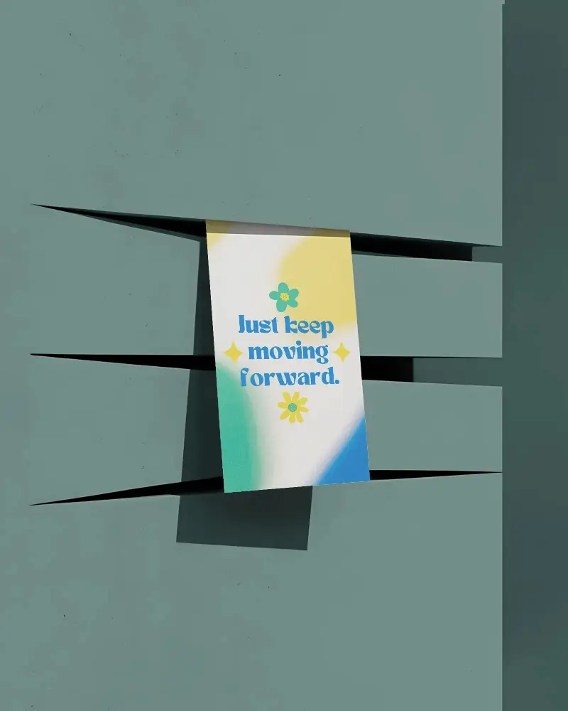 Modern Minimalist Flyer Mockup With Creative Cutout Background For Design Presentation