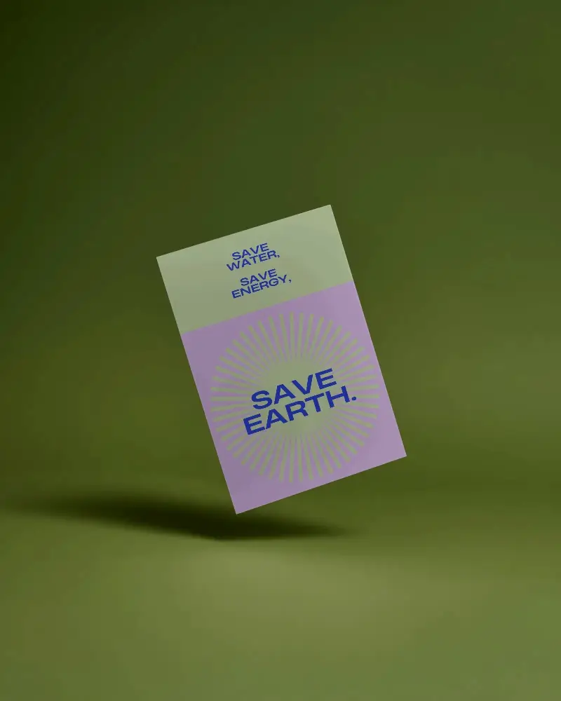 Modern Floating Flyer Mockup For Design Presentation And Marketing Material Showcase