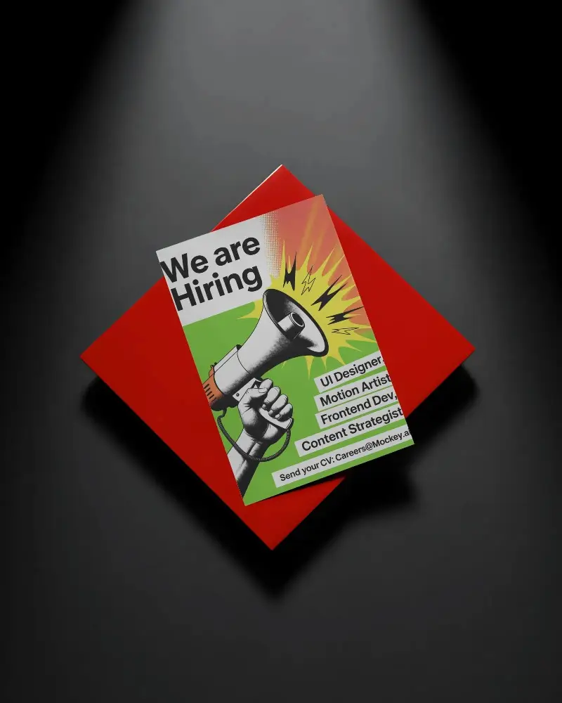 Professional Flyer Mockup Template With Shadow Effect For Print Designs And Marketing Materials