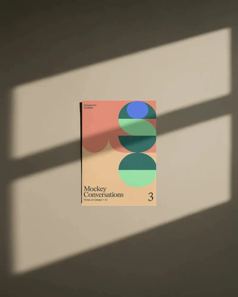 Minimalistic Stylish Flyer Mockup With Natural Light Shadows For Professional Presentation