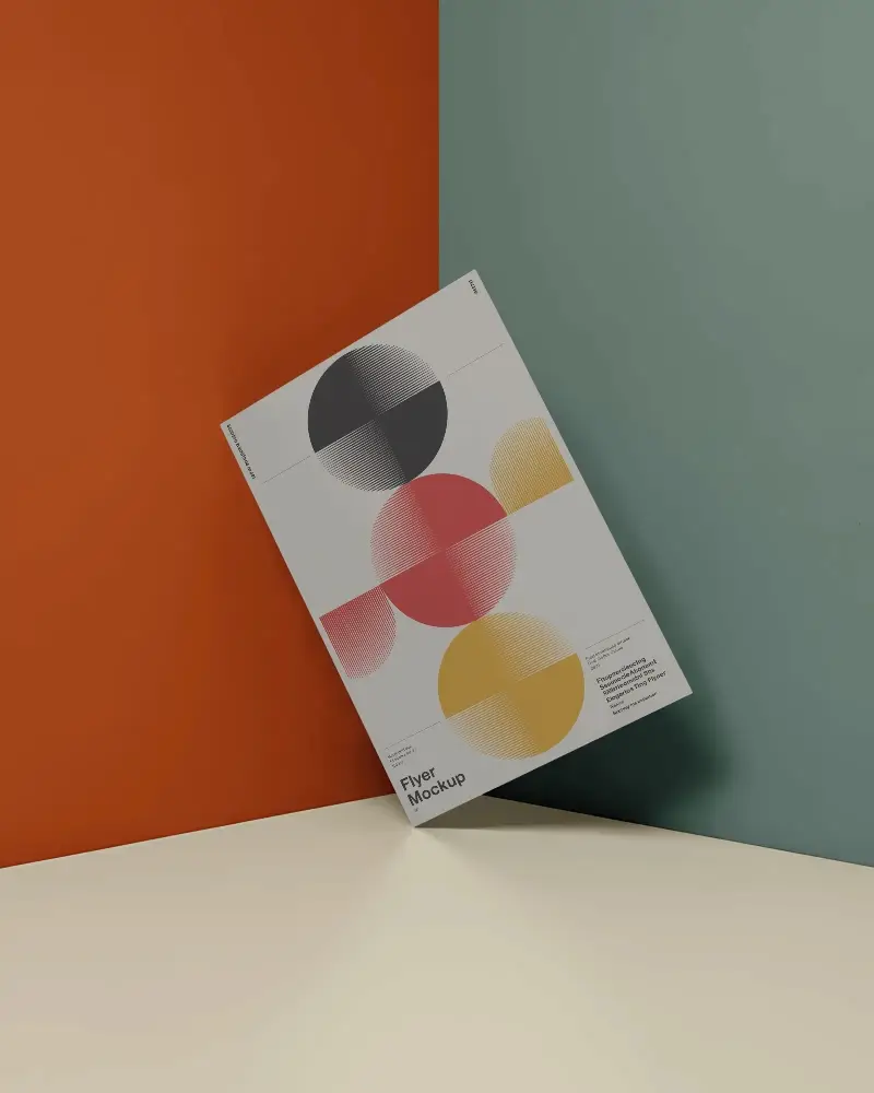 Modern Minimalist Flyer Mockup For Clean And Professional Print Design Showcase