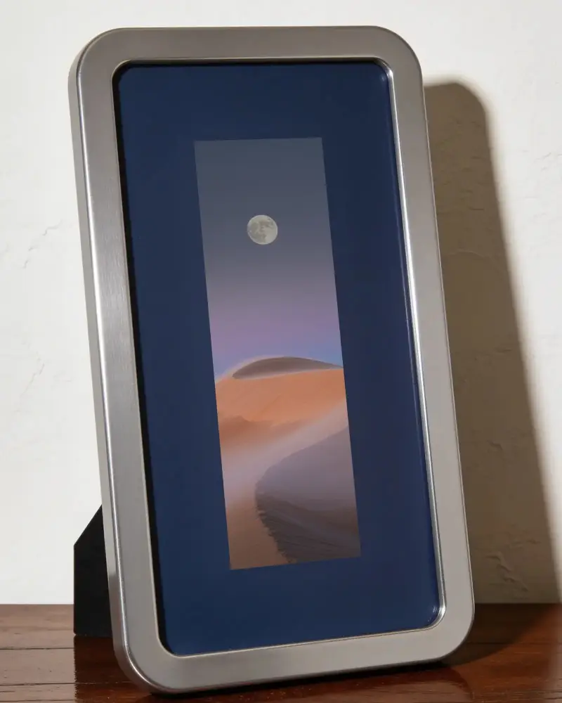 Vertical Portrait Frame Mockup With Clean Edges For Digital Art And Photo Presentation