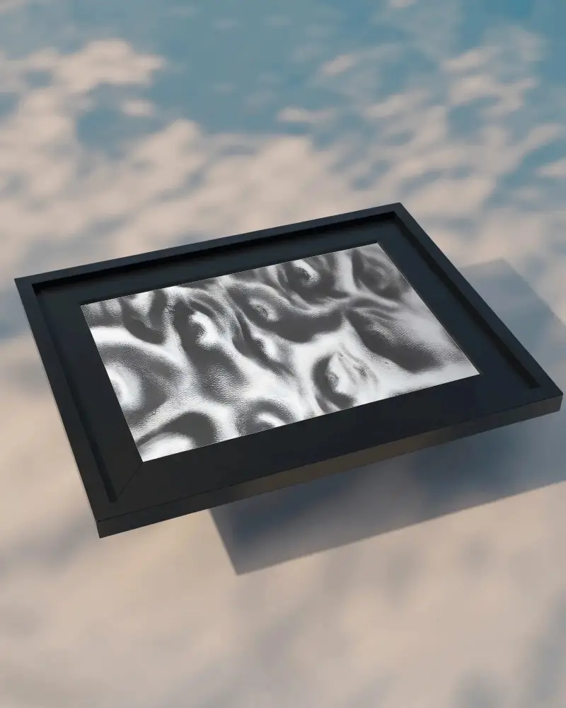 Modern Minimalist Rectangle Frame Mockup For Photo Poster Display And Artwork Showcase