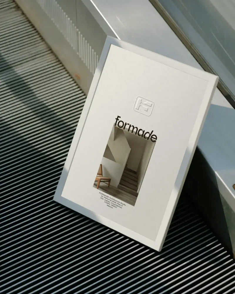 Blank Angled Picture Frame On Textured Metal Surface For Urban Style Wall Art