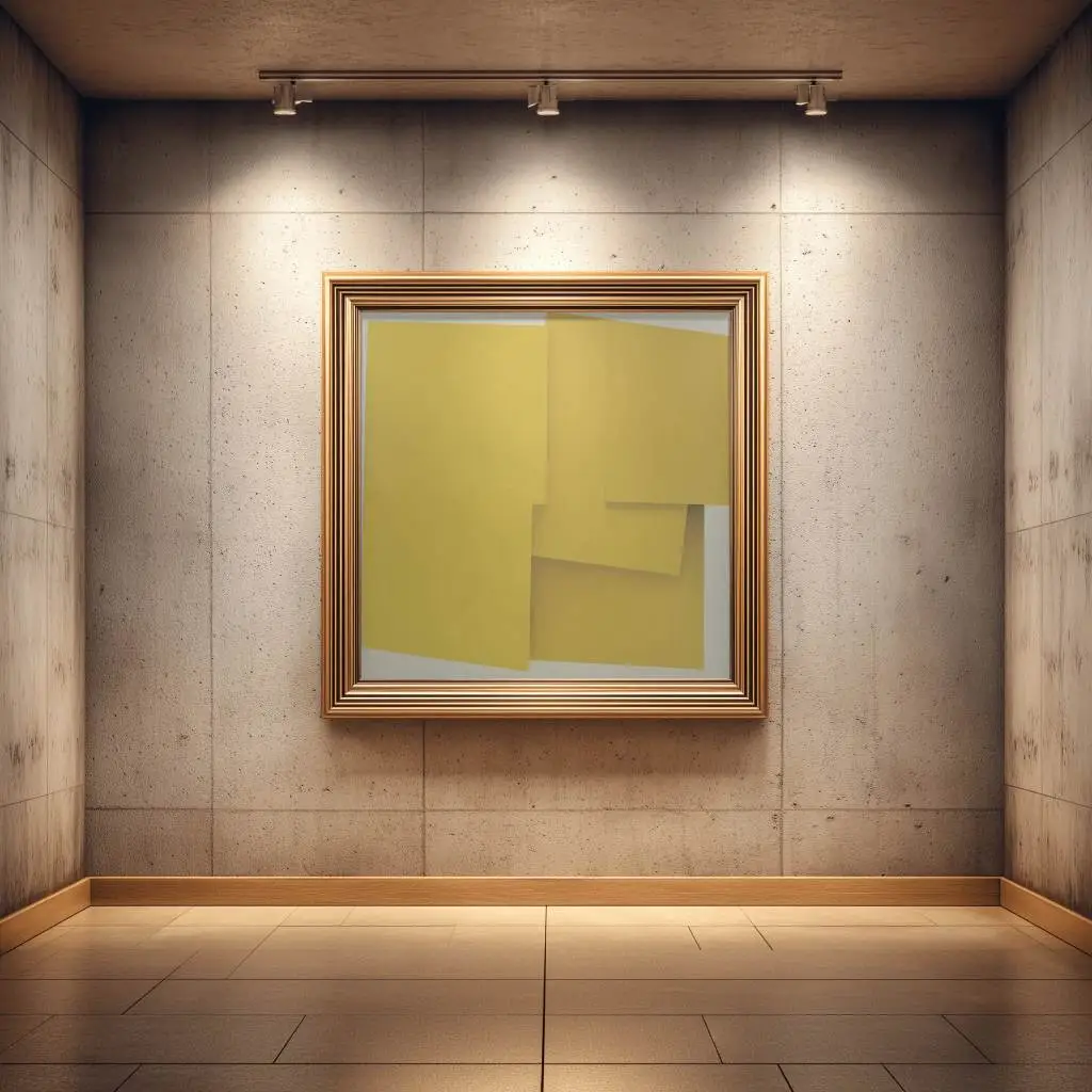 stylish-square-picture-frame-mockup-center-stage-on-concrete-gallery-wall-floor