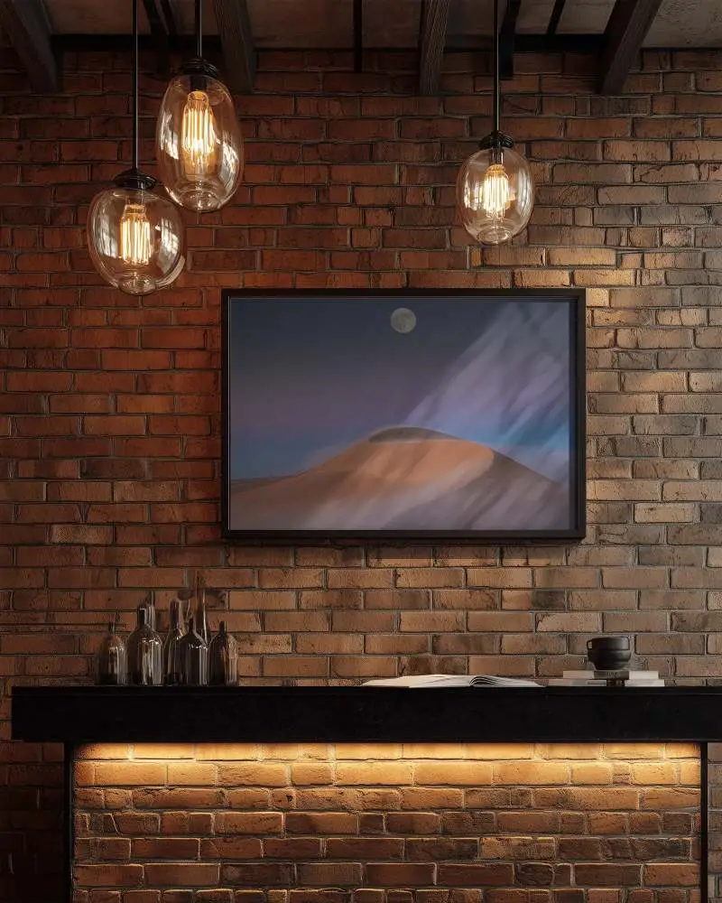 Urban Brick Wall Hanging Frame Mockup For Creative Home And Office Space Decor Inspiration