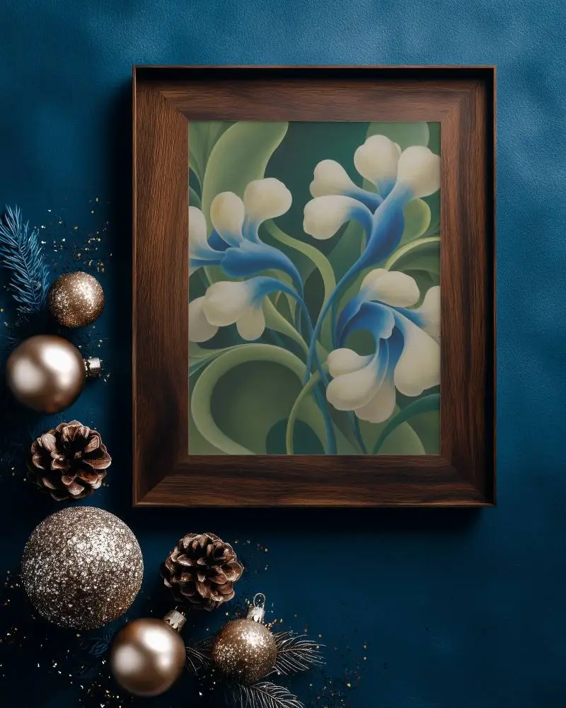 elegant-wooden-frame-mockup-with-festive-pinecone-decorations-for-holiday-designs