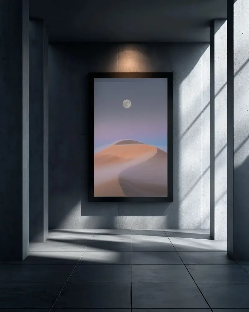 modern-frame-mockup-for-art-display-in-minimalist-interior-with-natural-light-shadows