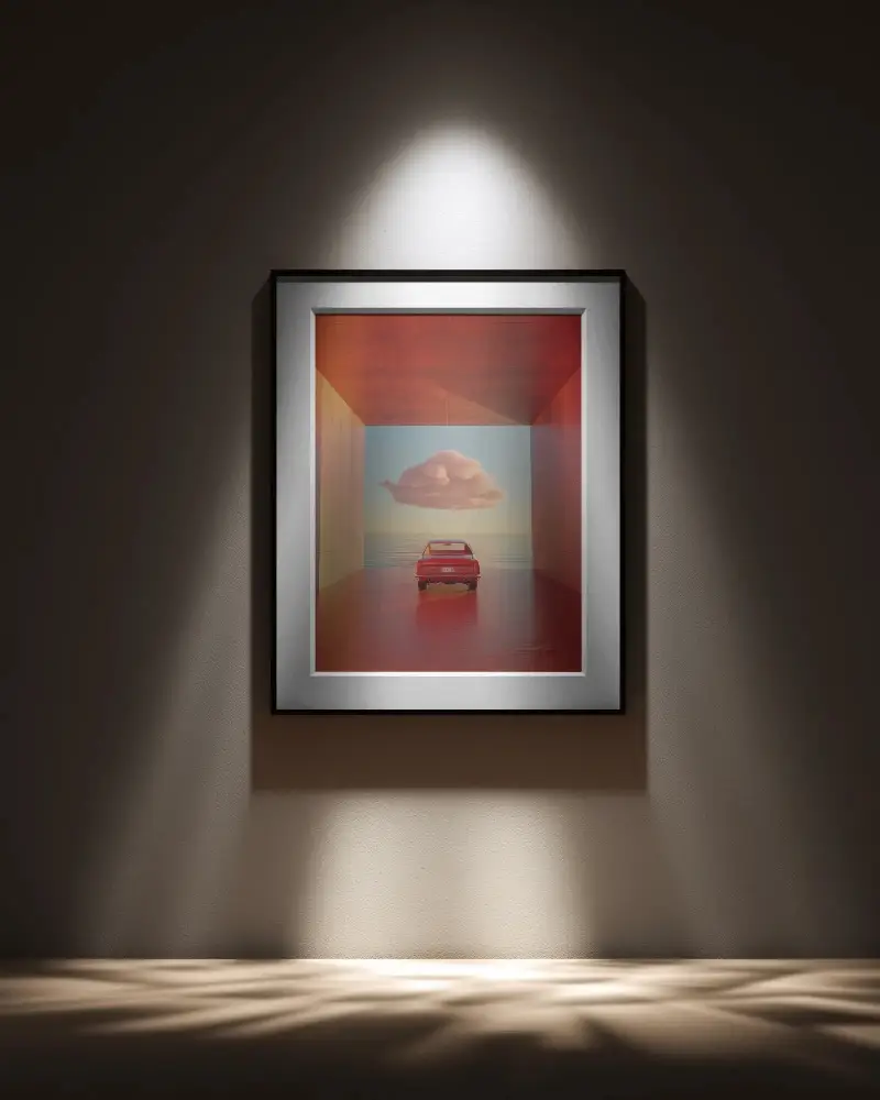 Elegant Minimalist Wall Frame Mockup For Modern Digital Art And Photography Portfolio Display