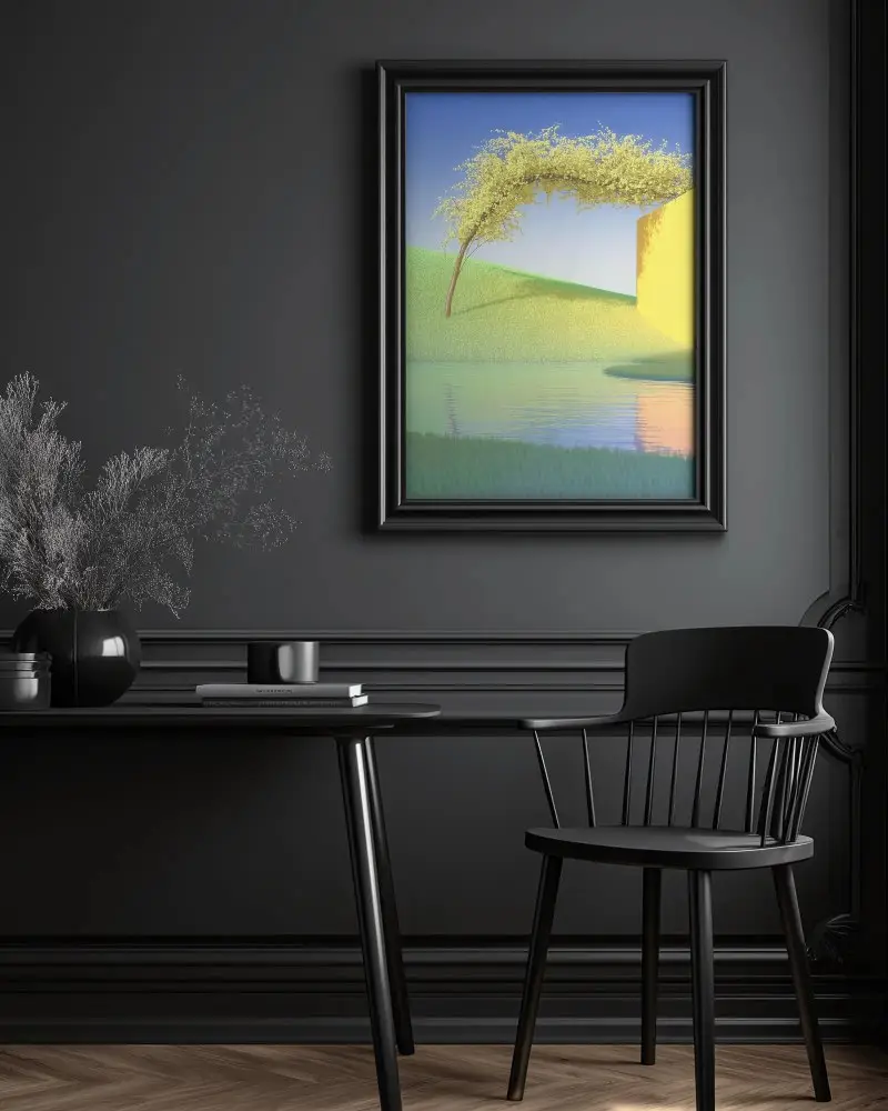 Elegant Minimalist Interior Frame Mockup For Modern Home Or Office Wall Display