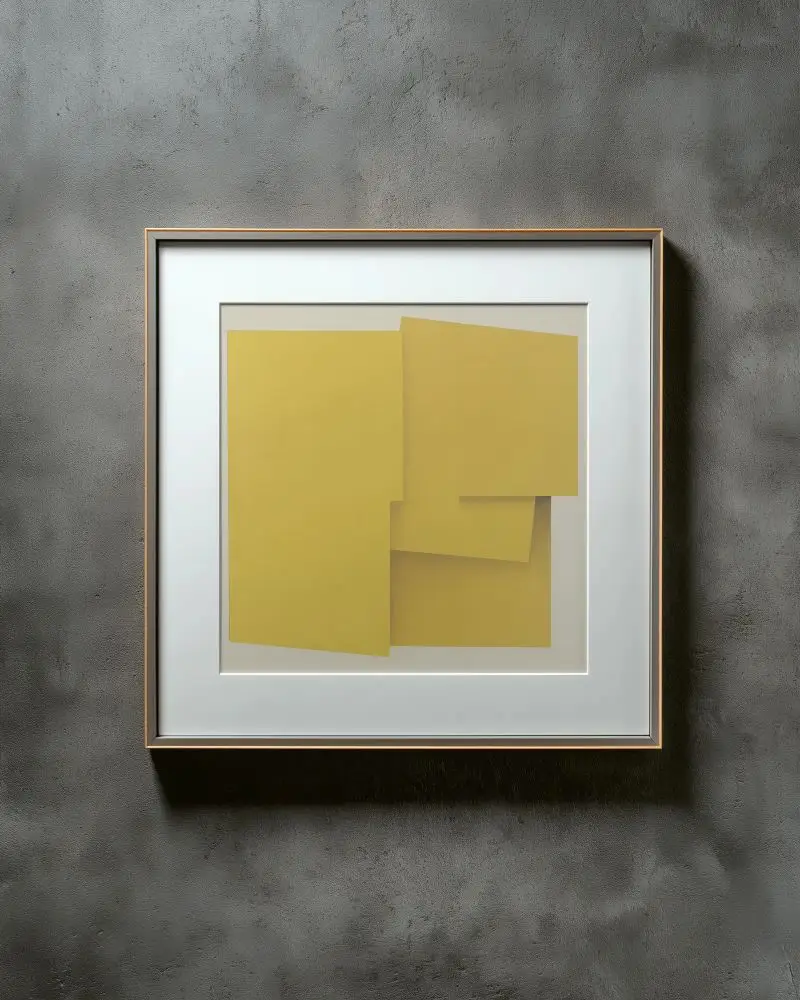 Square Wall Frame Mockup For Art Display Modern Interior Decoration Minimalist Design