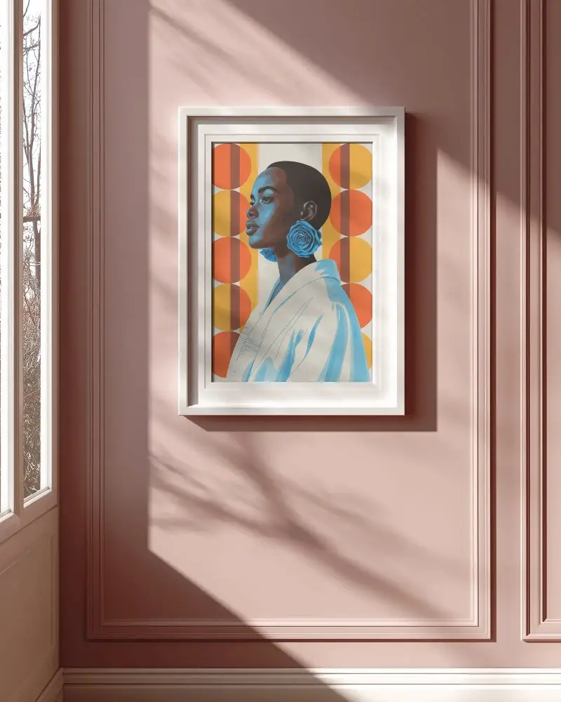 Elegant Minimalist Wall Frame Mockup For Modern Interior Art Presentation Visual Display