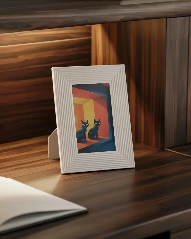 Elegant Textured Frame Mockup For Stylish Home Office Or Living Room Decor Display Purposes