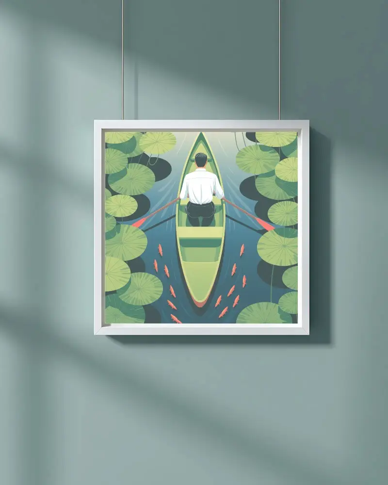 Modern Square Frame Mockup For Wall Art Display And Creative Design Showcase