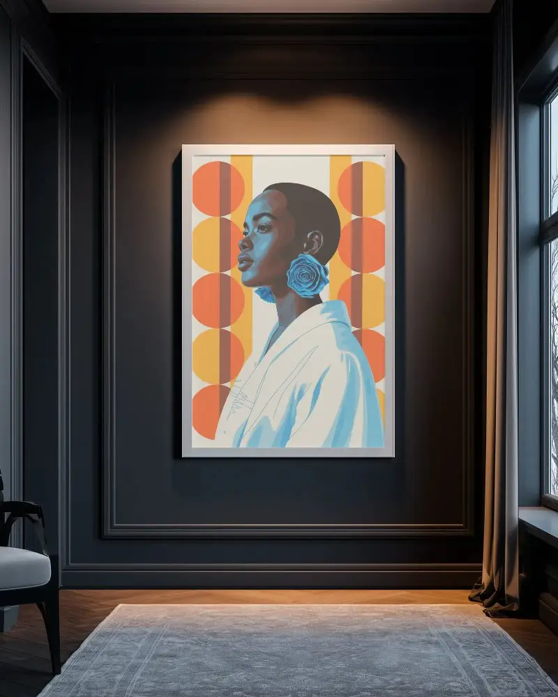 Elegant Minimalist Frame Mockup For Modern Interior Design And Art Presentation Display