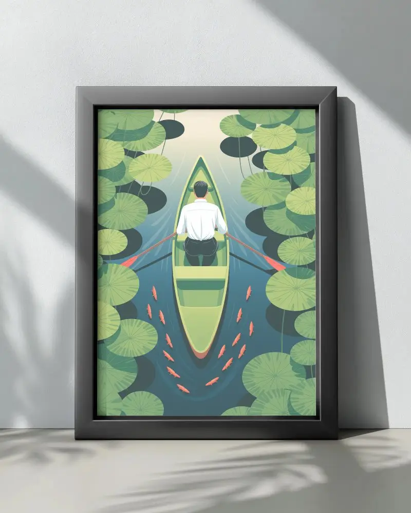 Modern Minimalist Photo Frame Mockup For Digital Art Display And Wall Decor Ideas