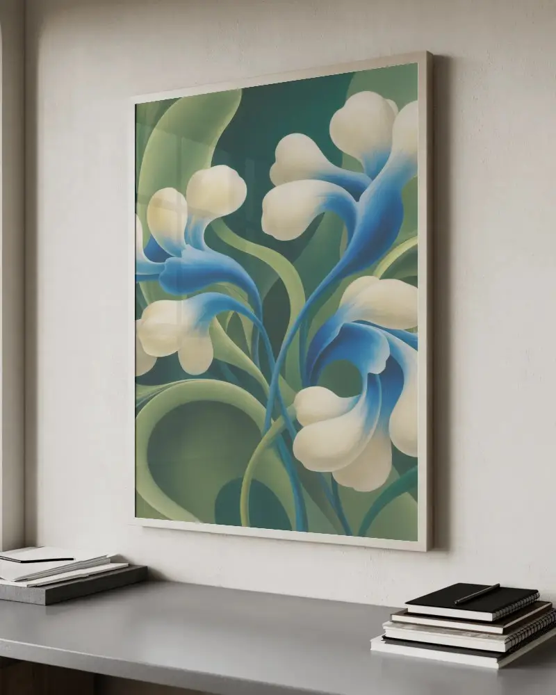 Modern Minimalist Wall Frame Mockup For Artwork Display And Home Decor Presentation