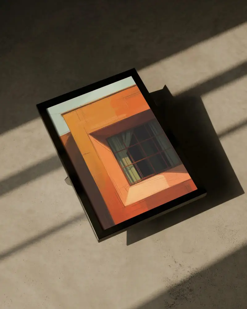 High Quality Frame Mockup In Stylish Setting With Natural Shadows For Art And Photo Display