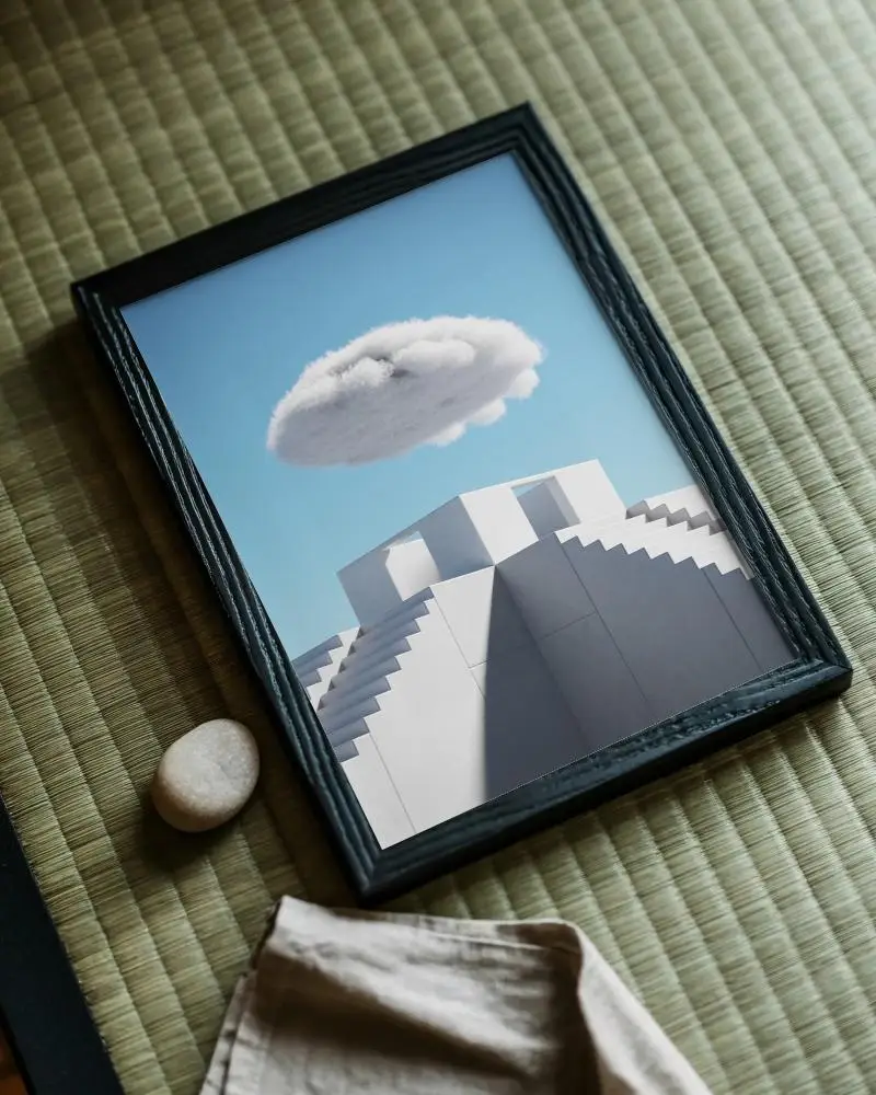 Minimalistic Tabletop Frame Mockup For Stylish Home Decor And Art Displays Inspirations