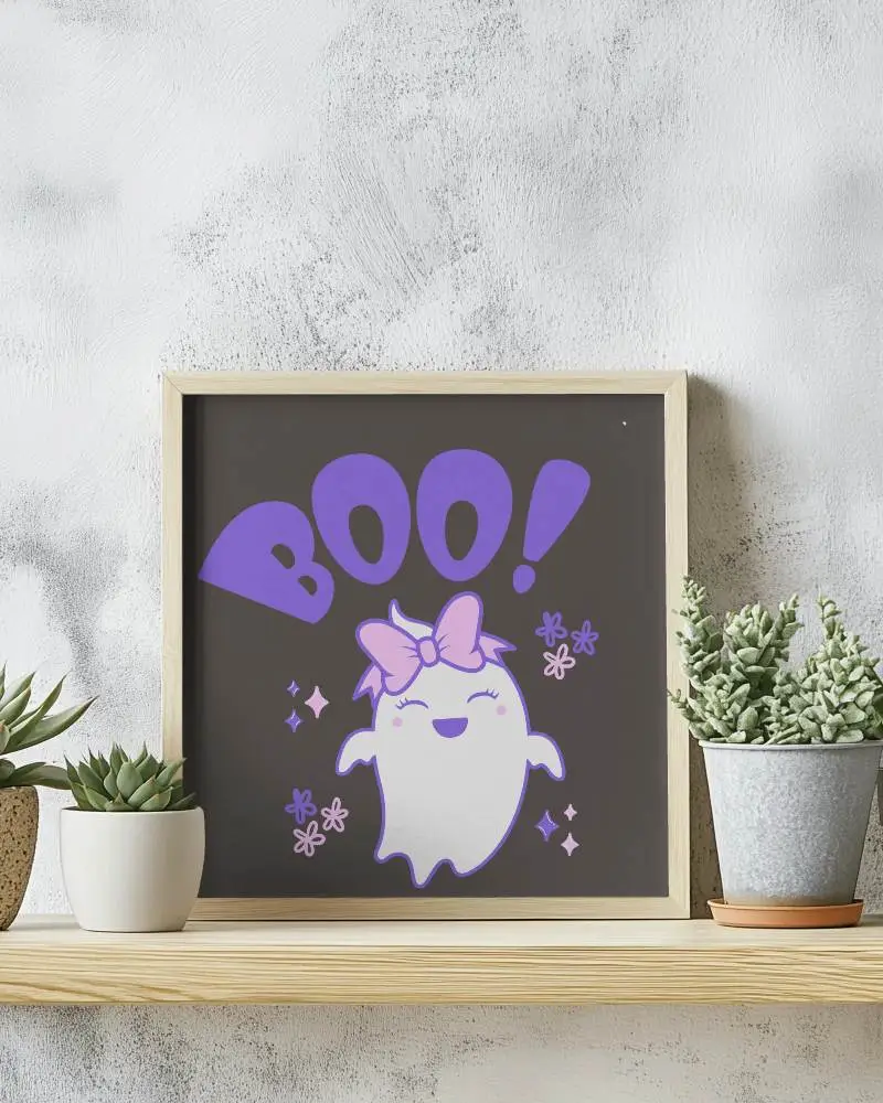 Natural Wooden Frame Mockup On Rustic Floating Shelf With Modern Succulent Planters And Soft Grey Textured Wall Background For Printable Art And Quote Designs