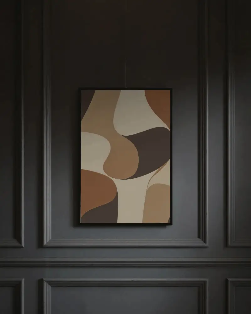 Elegant Minimalist Frame Mockup For Modern Art Display And Interior Design Focused On Visual Impact