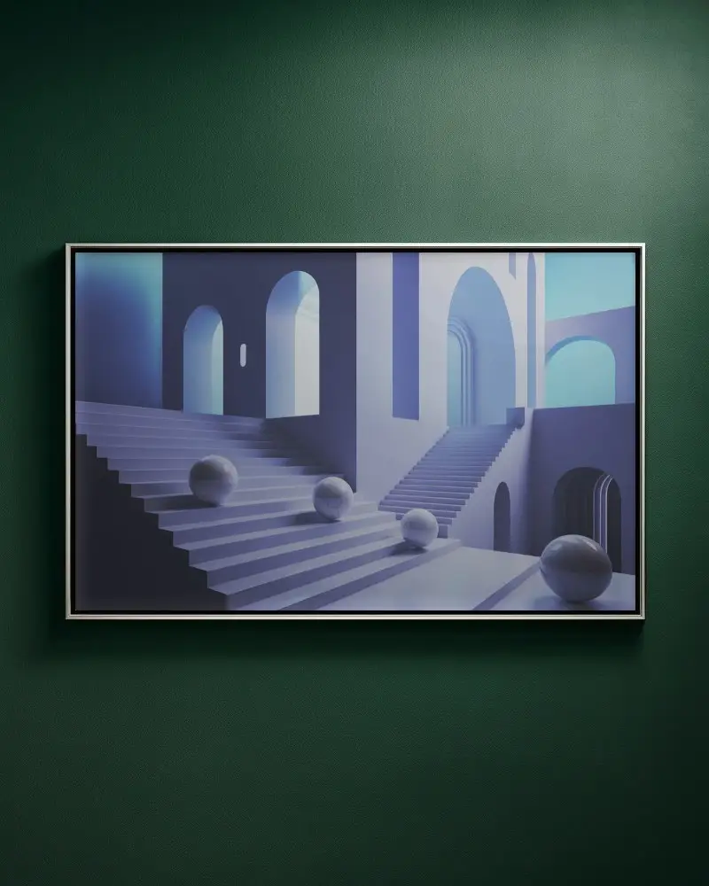 Modern Minimalist Wall Frame Mockup For Art Showcasing And Creative Portfolio Presentation