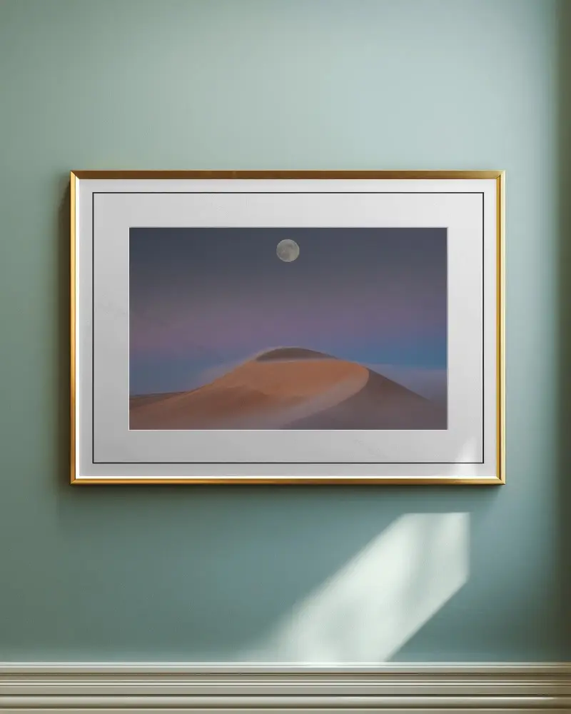 Sleek Modern Wall Mounted Frame Mockup For Interior Design And Art Presentation