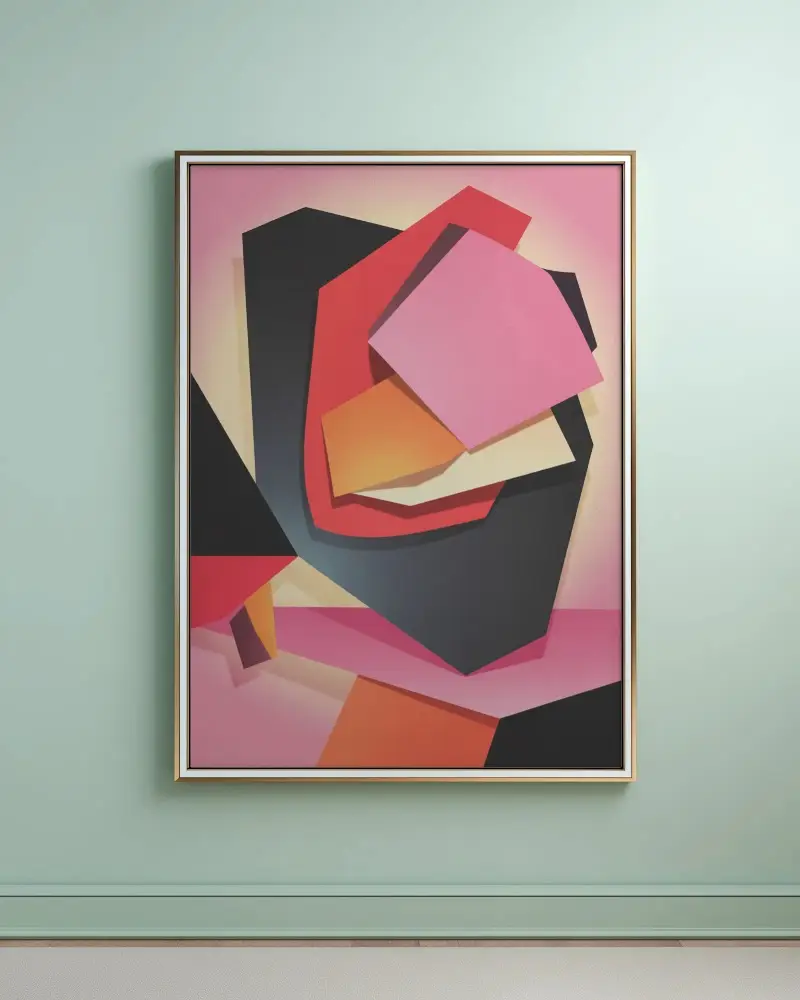 Minimalist Photo Frame Mockup With Matte Background For Modern Wall Display Art