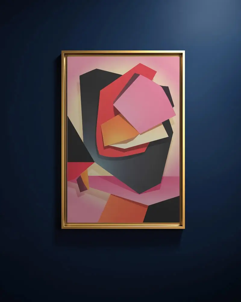 Sleek Interior Design Vertical Frame Mockup With Minimalist Background Style