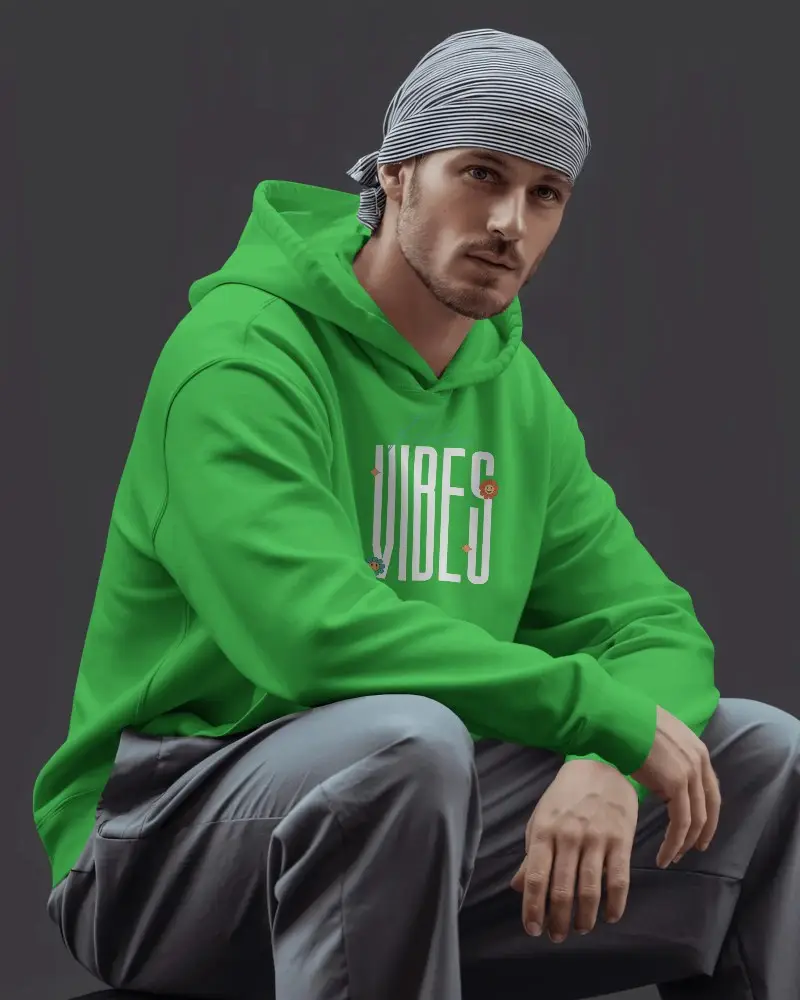 Stylish Comfortable Hoodie Mockup For Mens Fashion Brand Promotions And Online Store Display