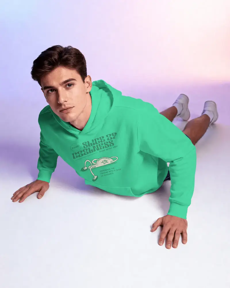 High Quality Premium Hoodie Mockup Mens Sporty Casual Attire For Fashion Design