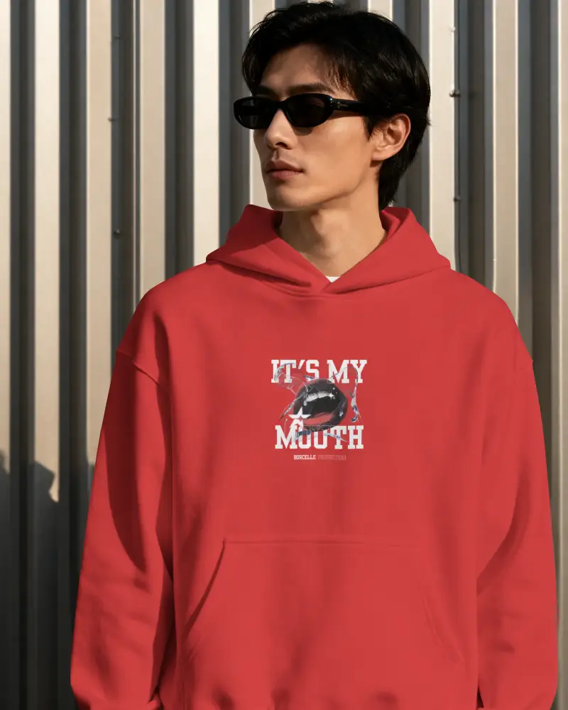 Unisex Clean Design Hoodie With Oversized Hood And Front Pouch Pocket For Everyday Wear