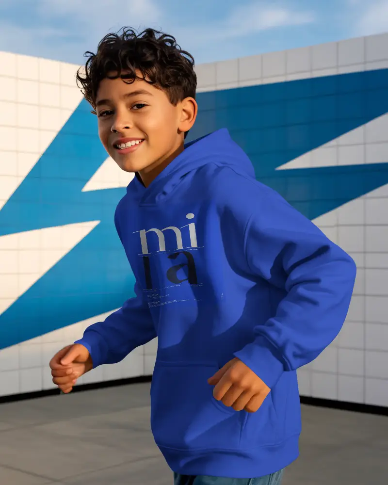 Comfortable Hoodie For Kids Perfect Casual Wear With Adjustable Hood And Front Pocket Design