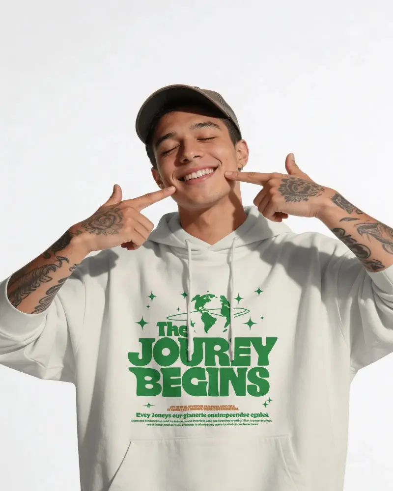 Stylish Comfortable Hoodie Mockup With Drawstring Hood And Front Pocket For Custom Designs