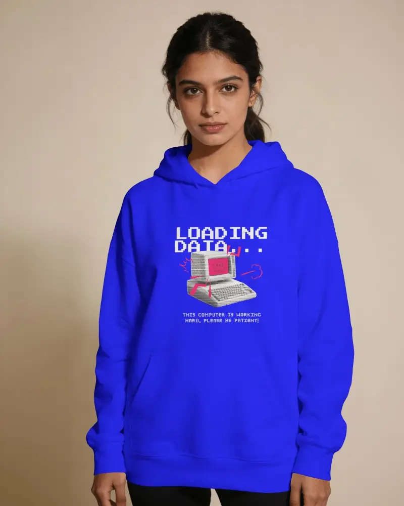 Front View Hoodie Mockup Female Model Standing Straight In Warm Minimal Relaxed Natural Posture