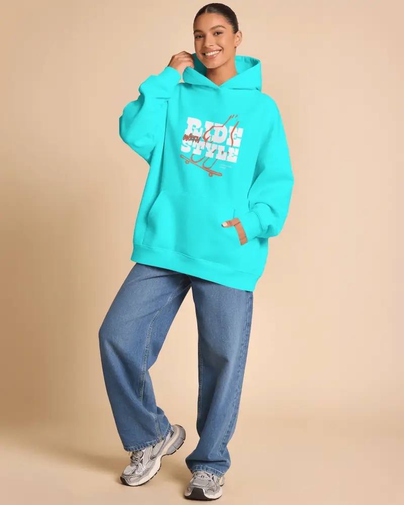 Oversized Womens Hoodie Mockup With Long Sleeves For Everyday Comfort And Warmth