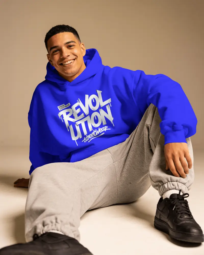 Trendy Minimalist Oversized Hoodie Mockup For Branding Loungewear Sportswear Urban Style Apparel