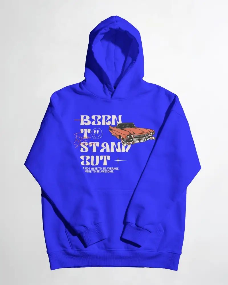 Hoodie Mockup Flatlay Front Display With Kangaroo Pocket And Relaxed Sleeve Soft Shadows