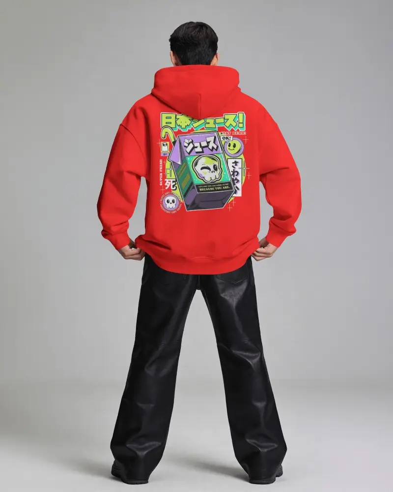 Hoodie Mockup Rear Angle Streetwear Model Standing With Hands Holding Hem