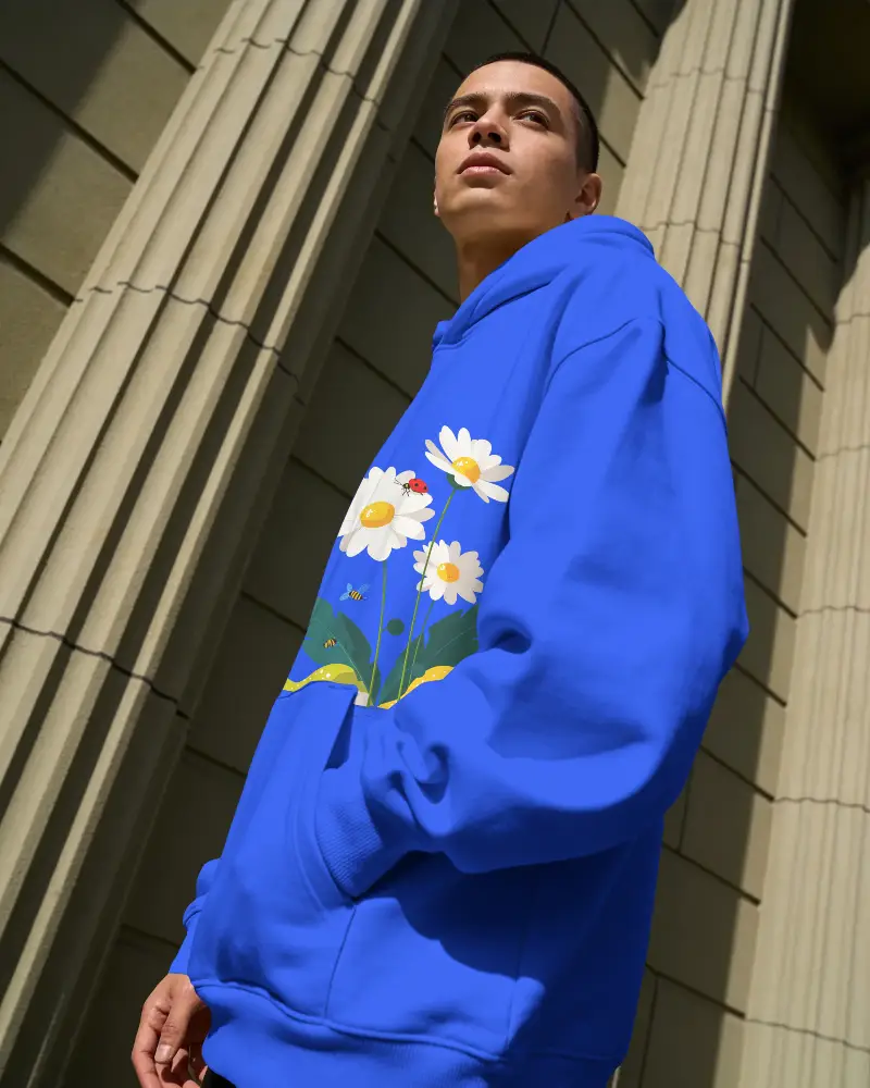 Urban Streetwear Hoodie Mockup With Relaxed Fit And Modern Stylish Look For Branding Use