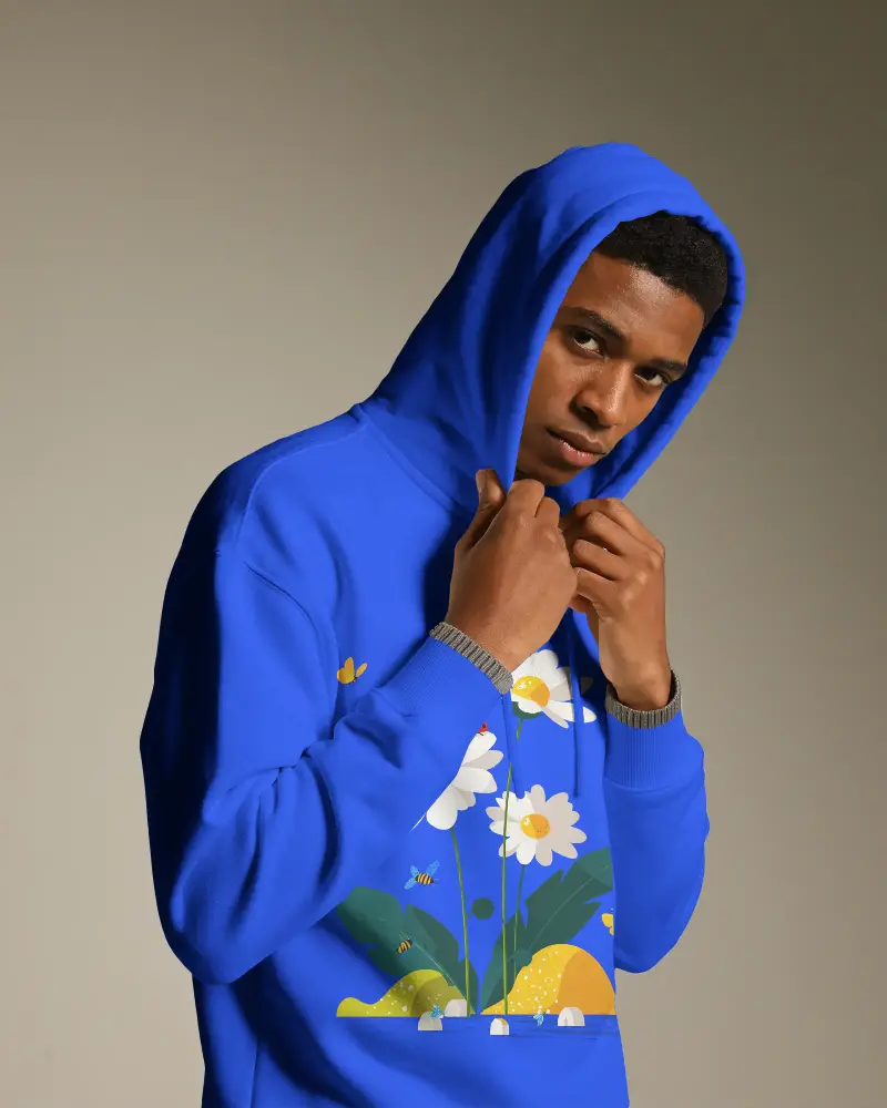 Premium Quality Modern Hoodie Mockup With Comfortable Fit And Adjustable Drawstring Hood