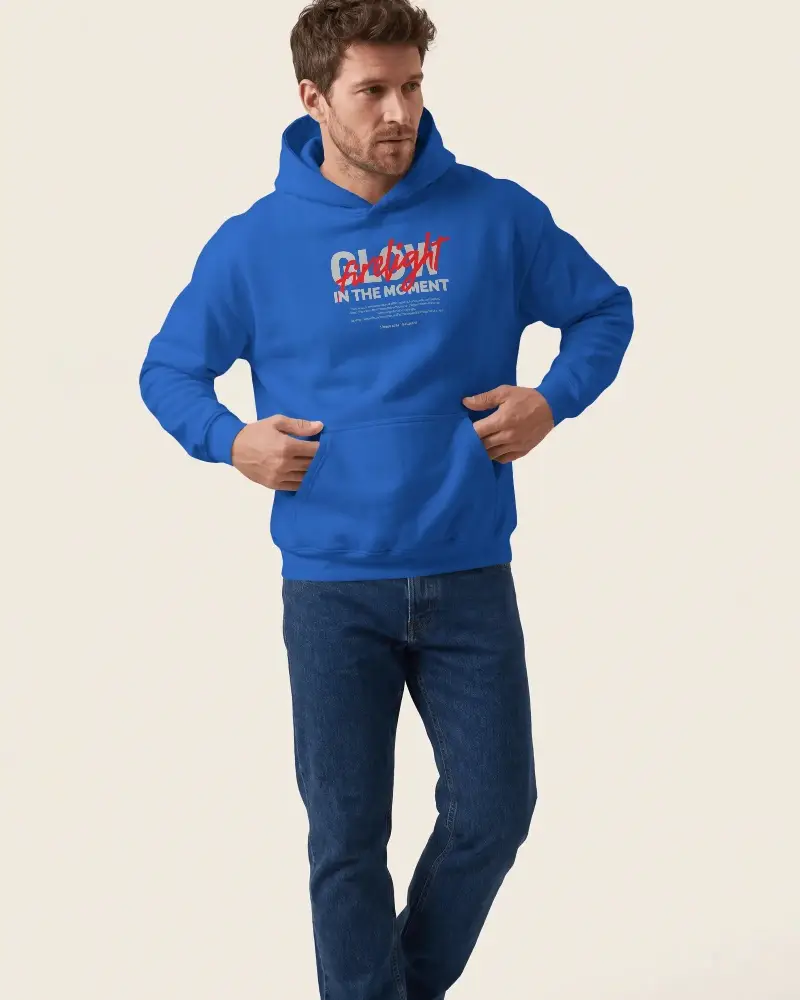 Cozy Man Hoodie Mockup With Front Pocket And Hood For Casual Streetwear And Everyday Style