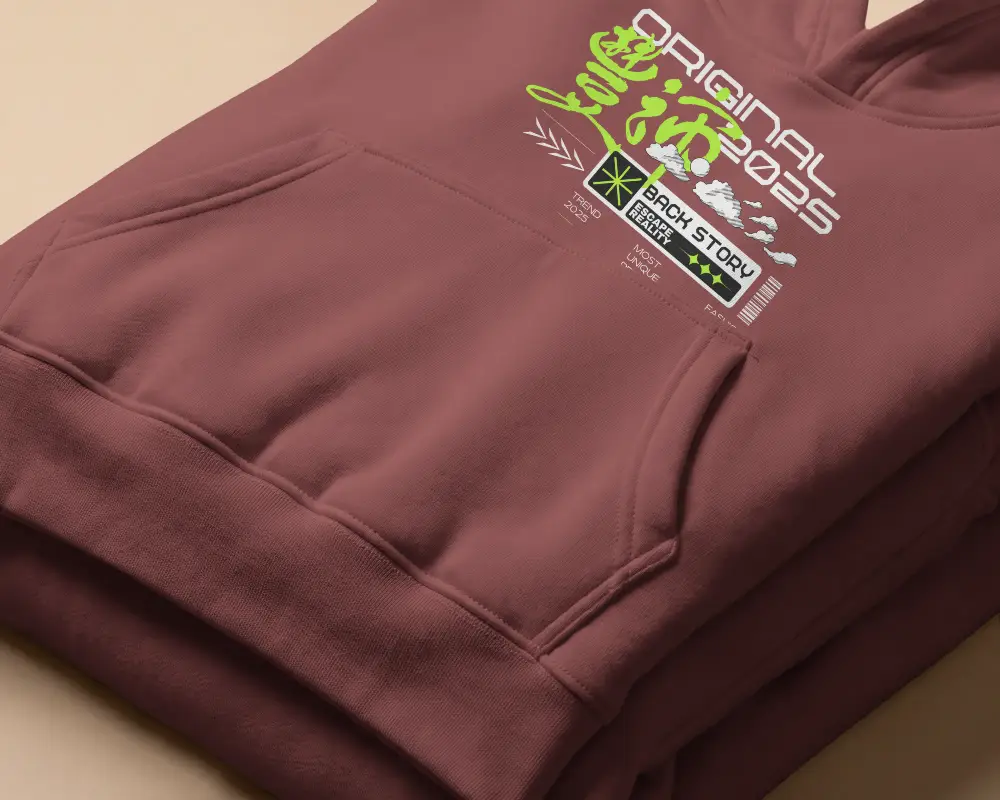 Cozy Comfortable Hoodie Mockup Kangaroo Pocket And Soft Fabric Perfect For Casual Wear