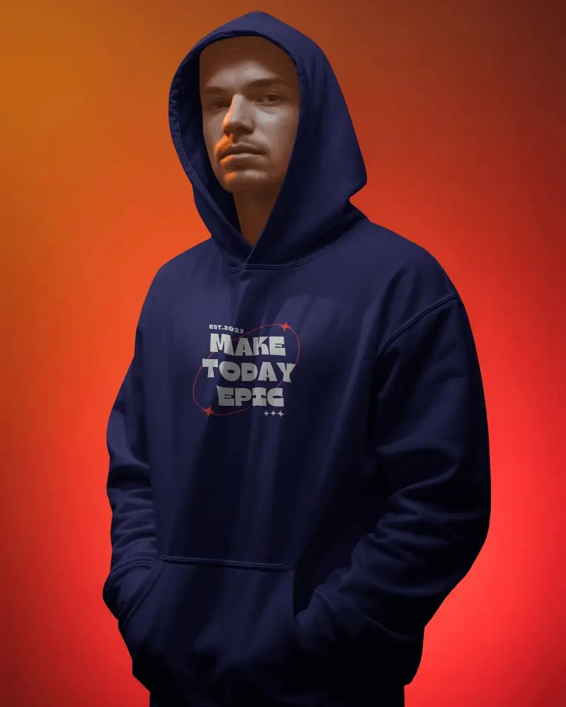 Urban Style Comfortable Hoodie Mockup For Custom Apparel Design And Brand Promotion