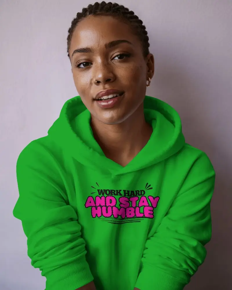 Stone Washed Hoodie Mockup Organic Dye Bleed Effect With Hand Brushed Texture Artisanal Raw Aesthetic In Monochrome