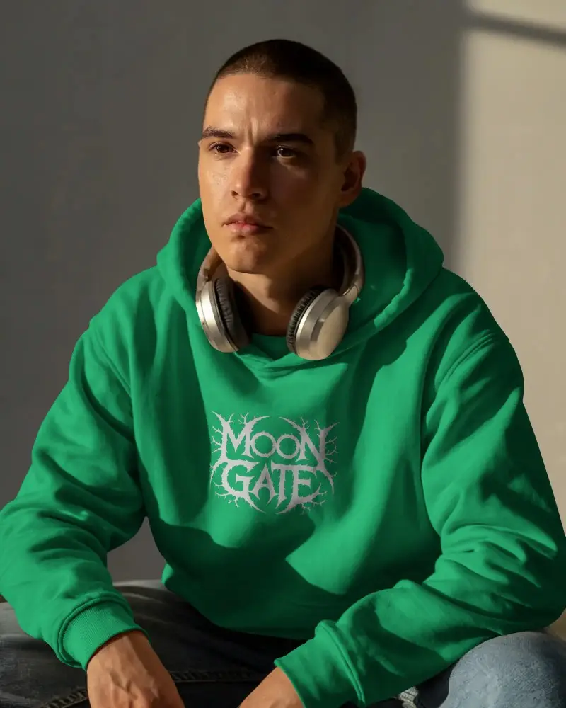 Urban Streetwear Hoodie Mockup Mens Relaxed Fit Comfortable Casual Hooded Sweatshirt