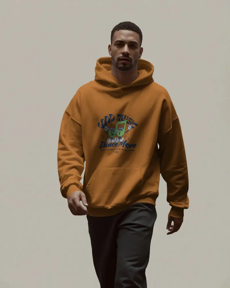 Stylish Soft Fabric Hoodie Mockup For Men Versatile Outdoor And Indoor Casual Apparel