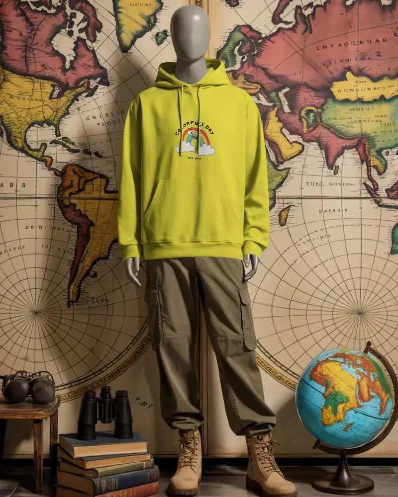 Minimalist Comfort Hoodie Mockup With Casual Fit For Modern Streetwear Brands