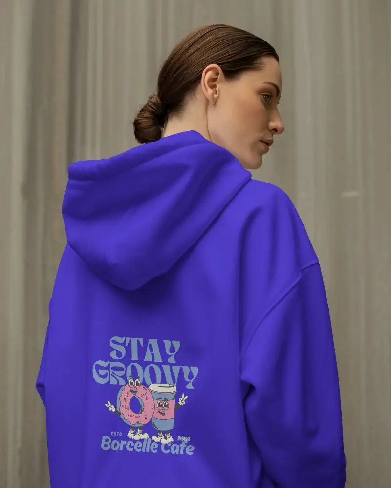 High Quality Comfortable Loose Fit Hoodie Mockup For Fashion Apparel Brands