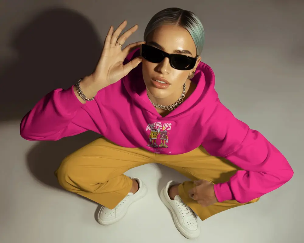 Urban Streetwear Hoodie Mockup Outfit Fashion Forward Casual Comfortable Style Trendy Apparel